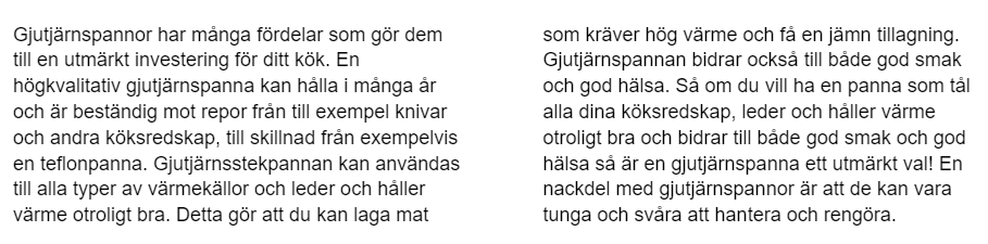 Bing produktbeskrivning